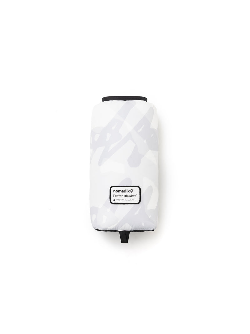 NOMADIX CROSSED EYES PUFFER BLANKET WHITE