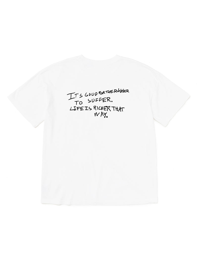 TSP IT IS GOOD FOR THE RUNNER SS TEE SHIRT WHITE