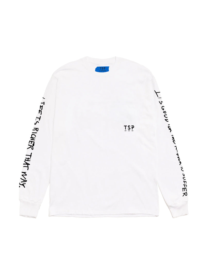 TSP IT IS GOOD FOR THE RUNNER LS TEE SHIRT WHITE