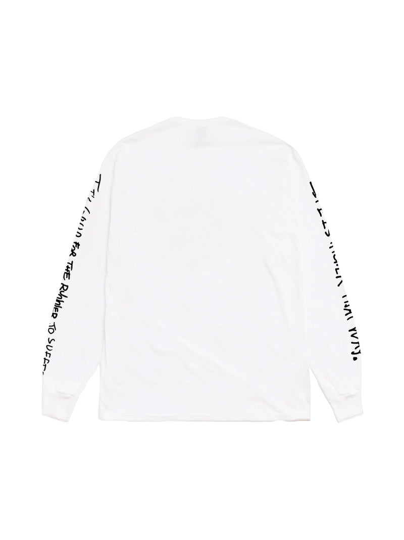 TSP IT IS GOOD FOR THE RUNNER LS TEE SHIRT WHITE