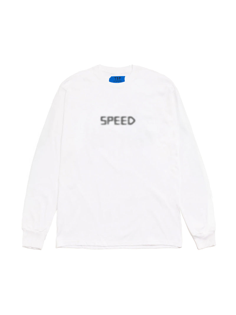 TSP HAPTIC SPEED FRONT GRAPHIC LS TEE SHIRT WHITE